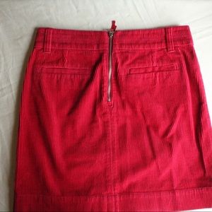 Last chance Red Corduroy Miniskirt